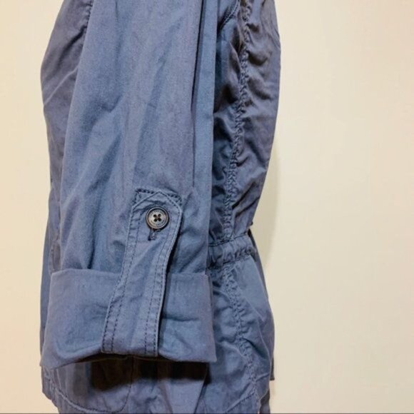 Calvin Klein Jeans Women's Button Front Tie Waist  Pockets Jacket Blazer Medium - Picture 4 of 8